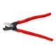 KNIPEX 95 11 225 StepCut® XL Kabelschere mit Stufenschnitt mit Kunststoff überzogen brüniert 225 mm