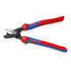 KNIPEX 95 12 225 StepCut® XL Kabelschere mit Stufenschnitt mit Comfort-Griffen brüniert 225 mm