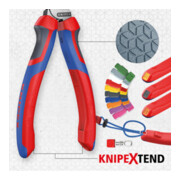 KNIPEX 95 12 225 StepCut® XL Kabelschere mit Stufenschnitt mit Comfort-Griffen brüniert 225 mm-4