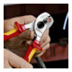 KNIPEX 95 16 165 Kabelschere isoliert mit Mehrkomponenten-Hüllen, VDE-geprüft verchromt 165 mm-2