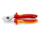 KNIPEX 95 16 165 T Kabelschaar met bevestigingsoog verchroomd VDE 165 mm