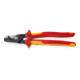 KNIPEX 95 18 225 StepCut® XL Kabelschere mit Stufenschnitt isolierender Mehrkomponenten-Griff, VDE-geprüft brüniert 225 mm-1