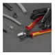 KNIPEX 95 18 225 StepCut® XL Kabelschere mit Stufenschnitt isolierender Mehrkomponenten-Griff, VDE-geprüft brüniert 225 mm