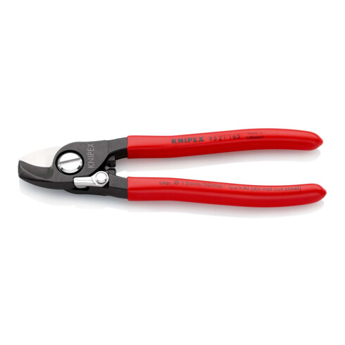 KNIPEX 95 21 165 Kabelschaar met openingsveer gebruineerd 165 mm