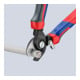 KNIPEX 95 22 165 Kabelschaar met openingsveer gebruineerd 165 mm