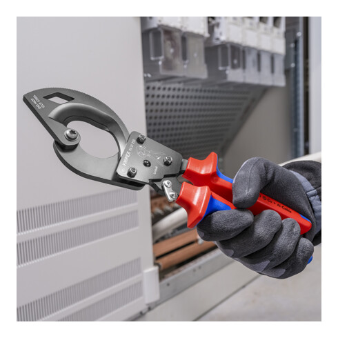 KNIPEX Kabelschaar 280mm met meer-componentengreep