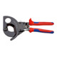 KNIPEX 95 31 280 Kabelschneider (Ratschenprinzip) mit Mehrkomponenten-Hüllen schwarz lackiert 280 mm