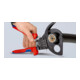 KNIPEX 95 31 280 Kabelschneider (Ratschenprinzip) mit Mehrkomponenten-Hüllen schwarz lackiert 280 mm