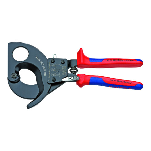 Kabelschneider 280mm mit Mehrkomponenten-Griff Knipex