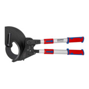 KNIPEX 95 32 100 Kabelschneider (Ratschenprinzip) mit Teleskopschenkeln mit Mehrkomponenten-Hüllen 680 mm