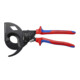 KNIPEX 95 32 320 Kabelschneider (Ratschenprinzip, Dreigang) mit Mehrkomponenten-Hüllen schwarz lackiert 320 mm-1