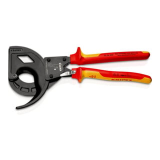 KNIPEX 95 36 320 Kabelschaar (ratelprincipe, drie snelheden) zwart geatramenteerd VDE 320 mm