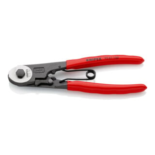 KNIPEX 95 61 150 Bowdenzugschneider mit Kunststoff überzogen schwarz atramentiert 150 mm