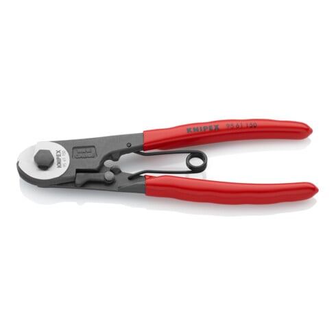 KNIPEX 95 61 150 Bowdenzugschneider mit Kunststoff überzogen schwarz atramentiert 150 mm