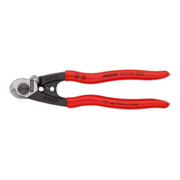 KNIPEX 95 61 190 Drahtseilschere geschmiedet mit Kunststoff überzogen 190 mm