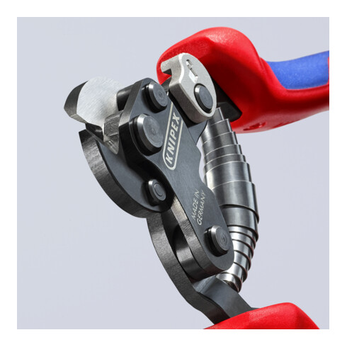 KNIPEX 95 62 160 TC Staaldraadschaar voor bandenkoord 160 mm