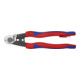 KNIPEX 95 62 190 T Drahtseilschere geschmiedet mit Mehrkomponenten-Hüllen, mit integrierter Befestigungsöse zum Anbringen einer Absturzsicherung 190 mm-1