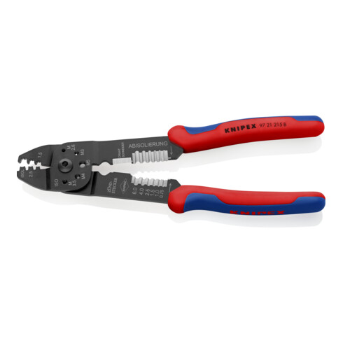 KNIPEX 97 21 215 B Crimpzange brüniert 230 mm