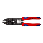 KNIPEX 97 21 215 Crimpzange mit Mehrkomponenten-Hüllen schwarz lackiert 230 mm