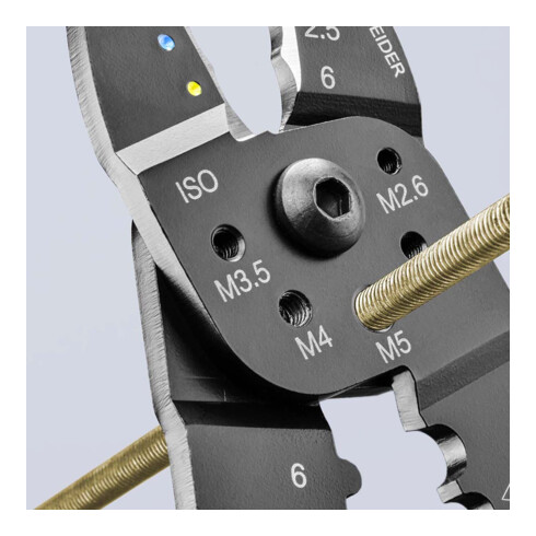 KNIPEX 97 32 240 Crimpzange schwarz lackiert 240 mm