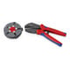 KNIPEX 97 33 03 MultiCrimp® Crimpzange mit Wechselmagazin mit Mehrkomponenten-Hüllen brüniert 250 mm-1