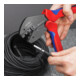 KNIPEX 97 33 03 MultiCrimp® Crimpzange mit Wechselmagazin mit Mehrkomponenten-Hüllen brüniert 250 mm