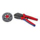 KNIPEX 97 33 LE MultiCrimp® Crimpzange mit Wechselmagazin, leer mit Mehrkomponenten-Hüllen brüniert 250 mm-1