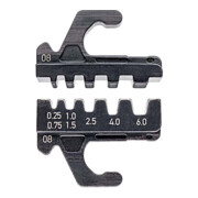 KNIPEX 97 39 08 Crimpeinsatz für isolierte + unisolierte Aderendhülsen 0,25 - 6 mm² 