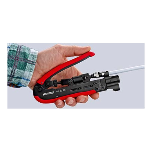 KNIPEX 97 40 20 SB Kompressionswerkzeug 175 mm