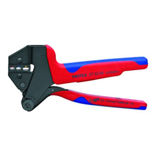 KNIPEX 97 43 06 Crimp-Systemzange für auswechselbare Crimpeinsätze brüniert 200 mm