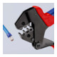 KNIPEX 97 43 200 A Krimpsysteemtang voor verwisselbare krimpmatrijzen gebruineerd 200 mm