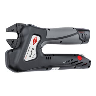 KNIPEX 97 43 E eCrimp Elektromechanische Crimp-Systemzange für auswechselbare Crimpeinsätze 270 mm