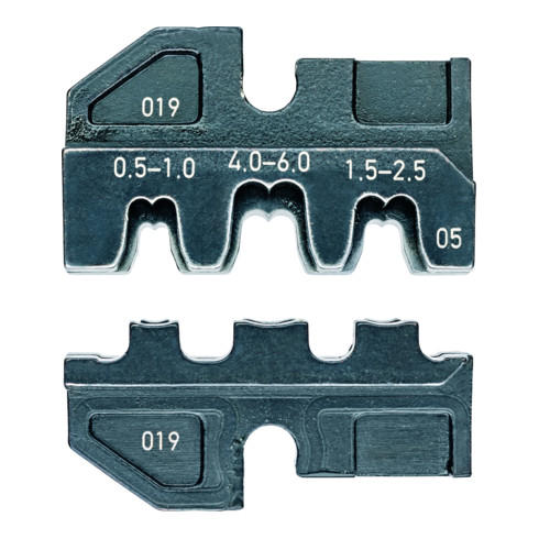 KNIPEX 97 49 05 Krimpprofiel voor niet-geïsoleerde, open connectoren 4,8 + 6,3 mm