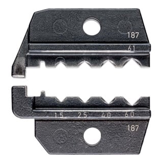 KNIPEX 97 49 61 Crimpeinsatz für gedrehte Kontakte (Harting) 