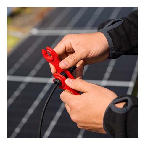 KNIPEX 97 49 66 2 Montagegereedschapsset voor zonneconnectoren MC4 (Multi-Contact) 115 mm