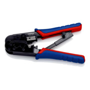 KNIPEX 97 51 10 Crimpzange für Westernstecker mit Mehrkomponenten-Hüllen brüniert 190 mm-2