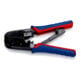 KNIPEX 97 51 10 Krimptang voor Western-stekkers gebruineerd 190 mm