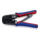 KNIPEX 97 51 10 SB Crimpzange für Westernstecker mit Mehrkomponenten-Hüllen brüniert 190 mm