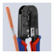 KNIPEX 97 51 10 SB Crimpzange für Westernstecker mit Mehrkomponenten-Hüllen brüniert 190 mm