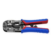 KNIPEX 97 51 13 SB Crimpzange für RJ45-Westernstecker mit Mehrkomponenten-Hüllen brüniert 190 mm