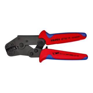 KNIPEX 97 52 14 Krimptang korte uitvoering gebruineerd 195 mm