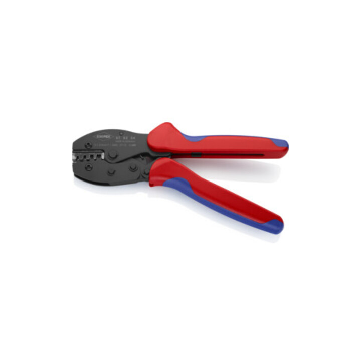 KNIPEX 97 52 34 SB PreciForce® Crimpzange mit Mehrkomponenten-Hüllen brüniert 220 mm