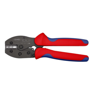 KNIPEX 97 52 37 PreciForce® Crimpzange mit Mehrkomponenten-Hüllen brüniert 220 mm