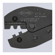 KNIPEX 97 52 42 PreciForce® Crimpzange für MC4®-/MC4® EVO 2-Steckverbinder mit Mehrkomponenten-Hüllen brüniert 220 mm-4