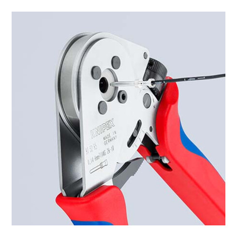 KNIPEX 97 52 65 A Vierdornpresszange für gedrehte Kontakte 250 mm