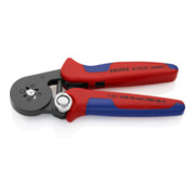 KNIPEX 97 53 04 SB Selbsteinstellende Crimpzange für Aderendhülsen mit Seiteneinführung mit Mehrkomponenten-Hüllen brüniert 180 mm