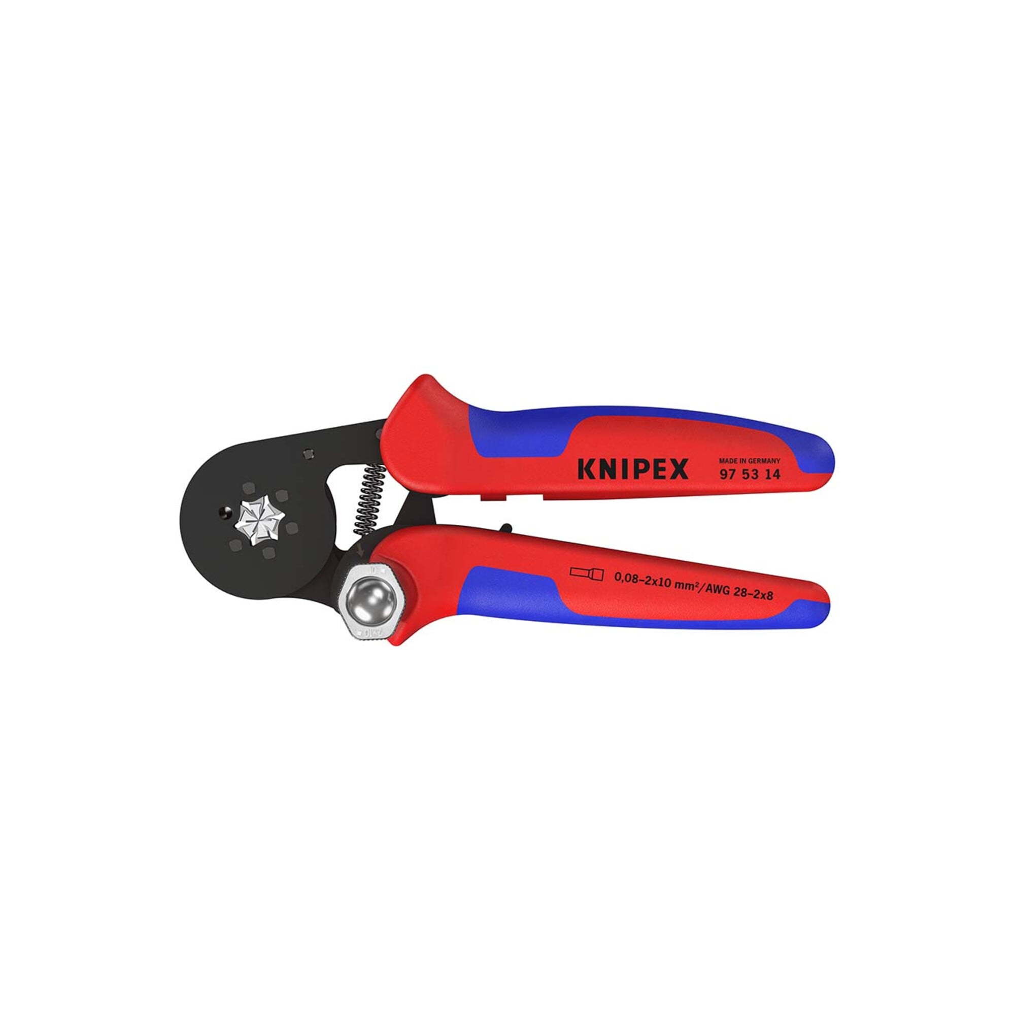 Knipex 97 53 14 Crimpzange für Aderendhülsen mit Ratschenmechanismus L180mm
