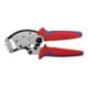 KNIPEX 97 53 18 SB Twistor16® Selbsteinstellende Crimpzange für Aderendhülsen mit drehbarem Crimpkopf mit Mehrkomponenten-Hüllen verchromt 200 mm-1