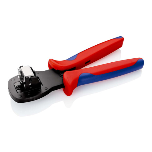 KNIPEX 97 54 24 Crimpzange für Miniaturstecker Parallelcrimp mit Mehrkomponenten-Hüllen brüniert 190 mm