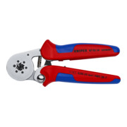 KNIPEX 97 55 14 Zelfinstellende krimptang voor adereindhulzen met zij-ingang met meer-component-hulzen verchroomd 180 mm